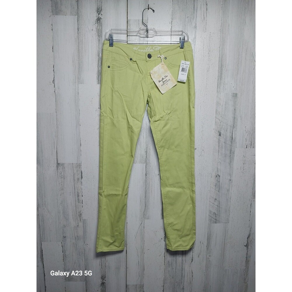 Vanilla Star Skinny Jeans Size 5 Limeaid NWT